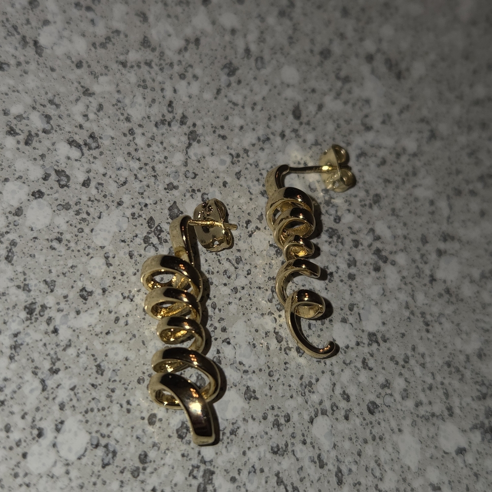 BOGO💖18k Gold Plated Ribbon Earrings